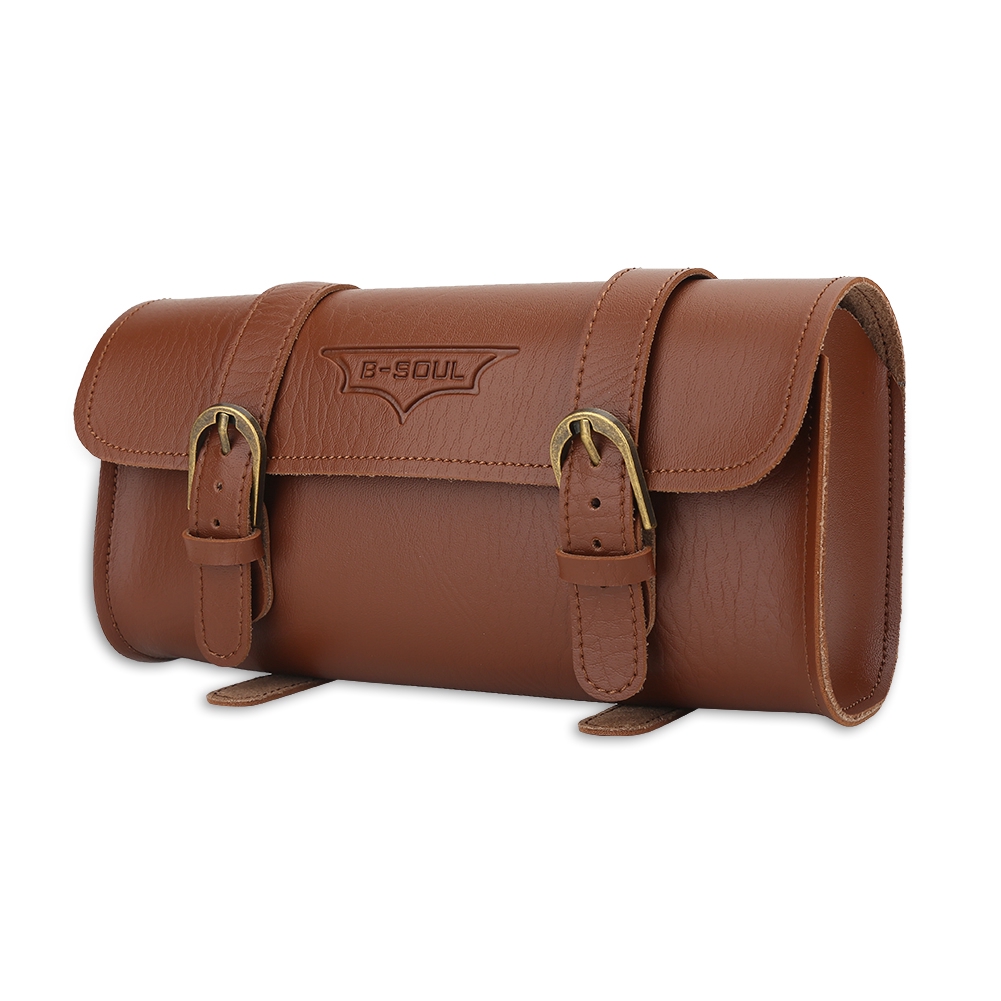 bicycle saddle bags leather