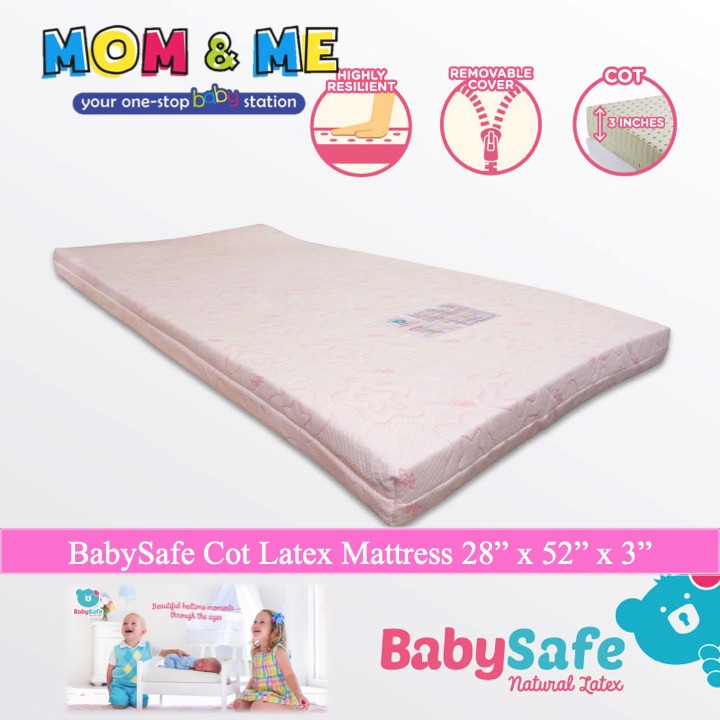babysafe latex mattress
