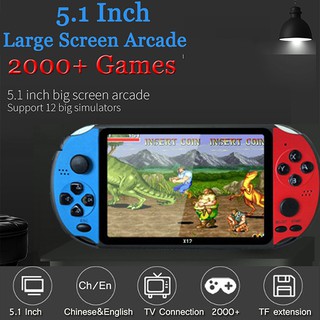 X12 PSP Handheld Game Console 3700+ Games 5.1 Inch Screen 8GB PlayStation Portable PSP Retro Gameboy Classic Games