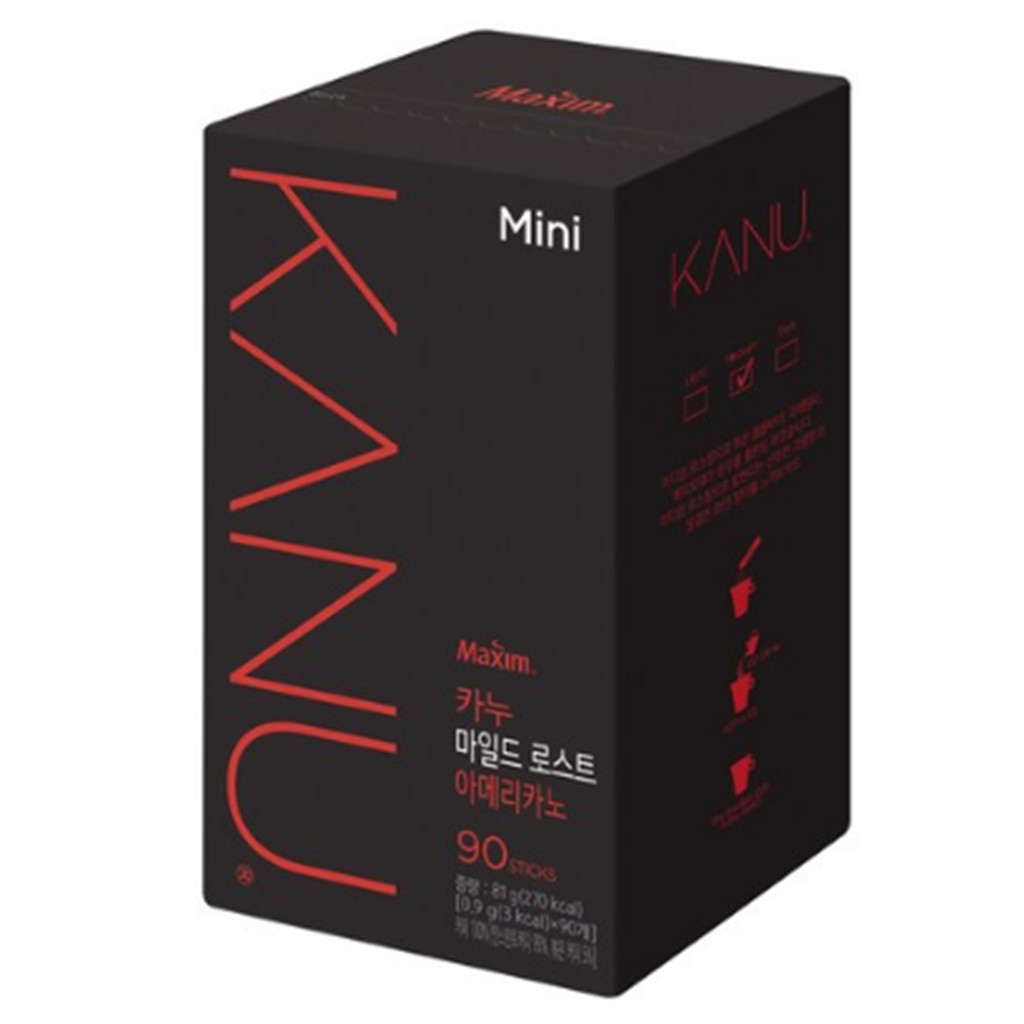 Korea Packed Coffee Maxim Instant KANU MINI Mild Roast Americano