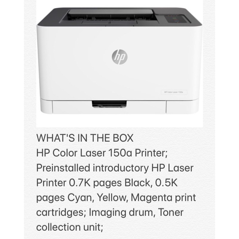 Hp Color Laser 150a Printer Orderable Supplies Hp 119a Original Laser Toner Cartridge Shopee Singapore