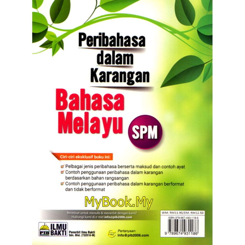 Myb Buku Peribahasa Dalam Karangan Bahasa Melayu Spm Ilmu Bakti Shopee Singapore