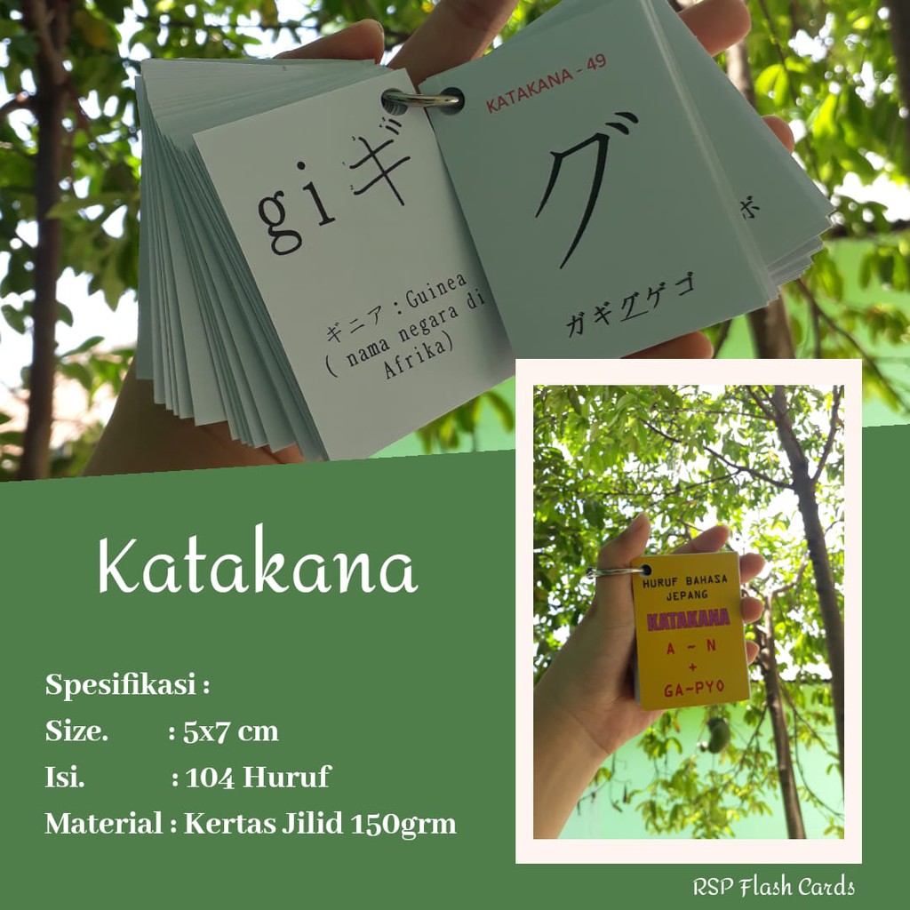 Japanese Letters Card Flash Card Replace Book Shopee Singapore