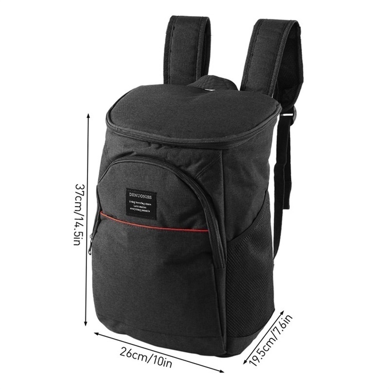 20L Cooler Bag Outdoor Insulated Cooling Backpack Bento Picnic Thermal Knapsack 
