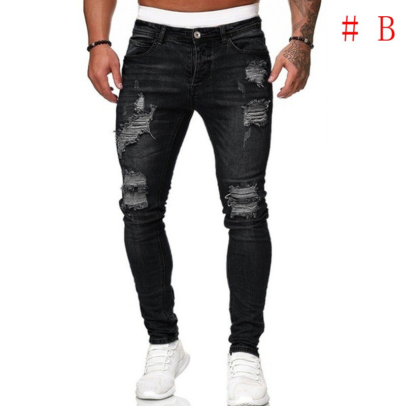 ripped jeans for big thighs men's