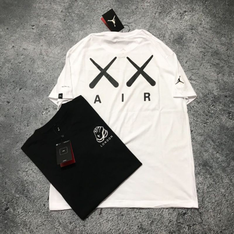 T-shirt Air jordan X kaws | Shopee 