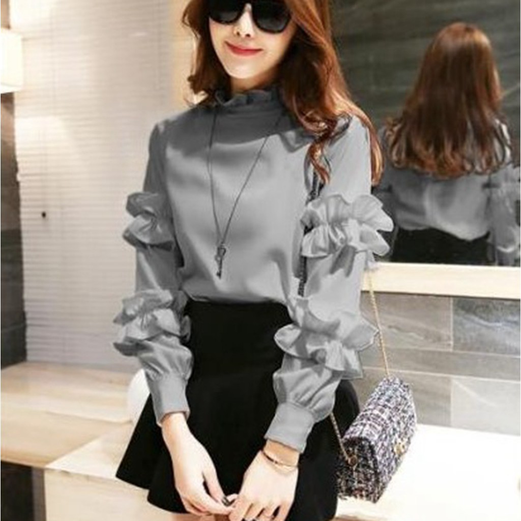 baju ruffle top