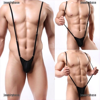 [Base] Men's Strap Underwear Sexy Thong Mankini Leotard Thongs Body Costume Bodysuit