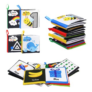 Newborn Baby Soft Cloth Book Learning Educational Toys Infant Toddlers Quiet Books