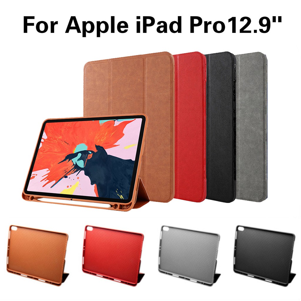 For iPad 9.7/'/' 2018 Pro12.9/'/' 360 Rotating Smart Leather Wallet Stand Case Cover