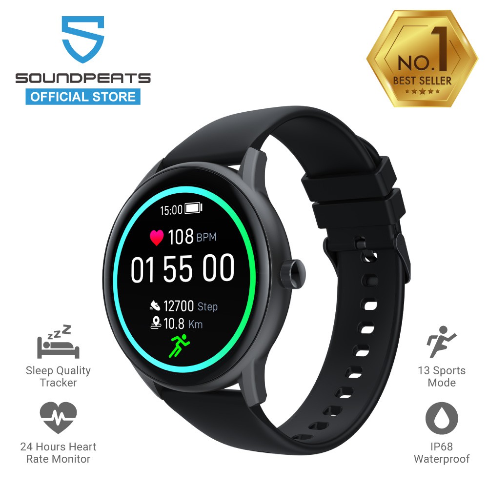 fitness tracker with blood oxygen & heart rate monitor