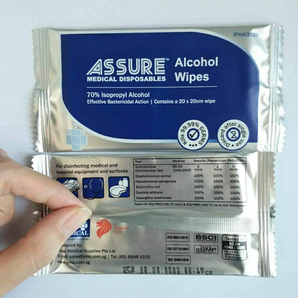 alcohol wipes singapore