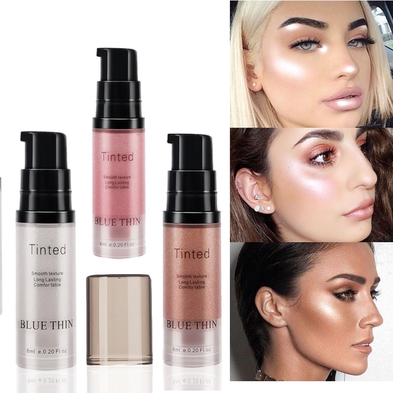 Face Highlighter Liquid Illuminator Shimmer Glow Make Up Face Brighten Shine Cosmetic Shopee Singapore