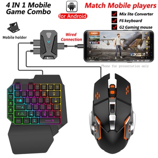 Gaming Consoles Converter Accessories with Mouse & Keyboard Combo Pack for Android Mobile Games