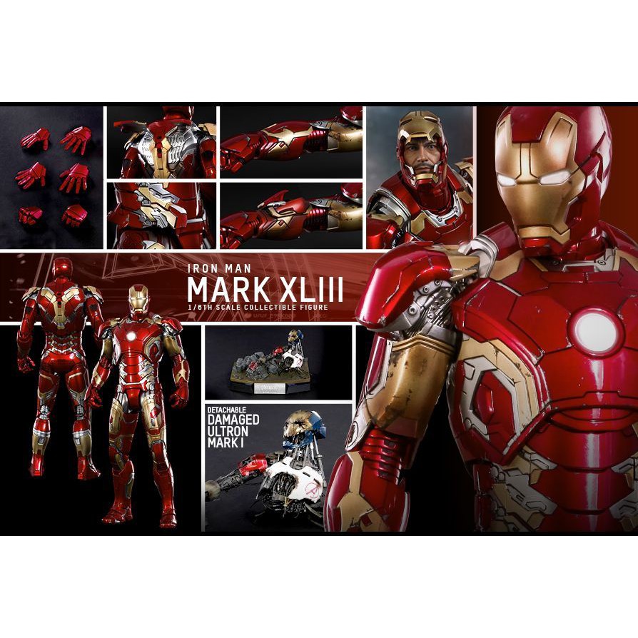 Hot Toys Iron Man Mark Xliii 43 Mms278d09 Diecast Avengers Age Of Ultron Shopee Singapore