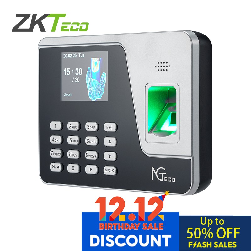 NGTeco AS10 Fingerprint Attendance Machine Time Attendance Recorder ...