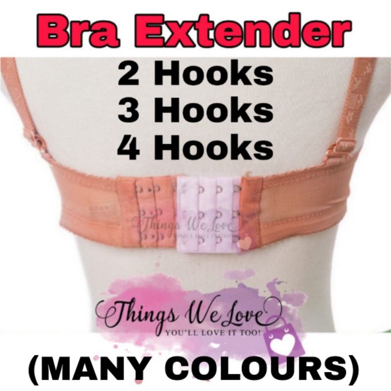 3ROW 2,3,4Hook Bra Extender Extension Bra Strap Strapless Underwear Maternity