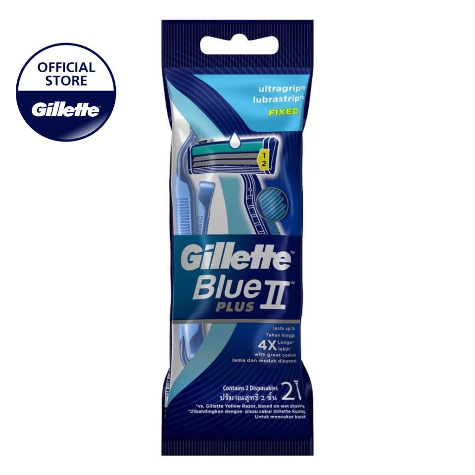 Gillette Blue 2 Plus Disposable Razor Blades 2 Handles | Shopee Singapore