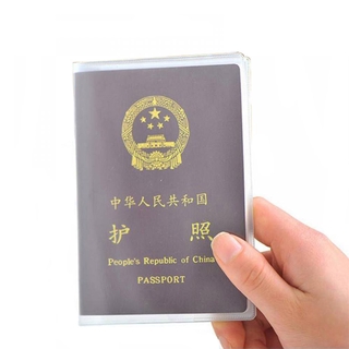 Waterproof PVC Passport Cover Case Transparent Matte Holder Clear Cover Passport Protective