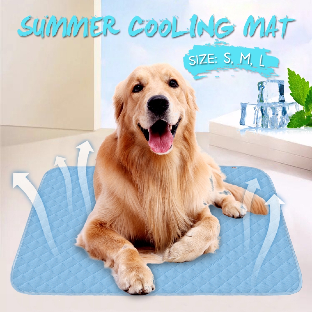 Chilly Mat Pet Dog Cat Bed Indoor Summer Cool Cooling Pad Viscose