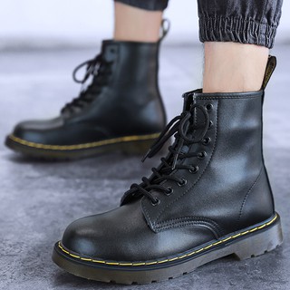 Image of size35-46 Women And Men‘s Leather Boots Plus Size High Tops Boot Couple Shoes Unisex Boots