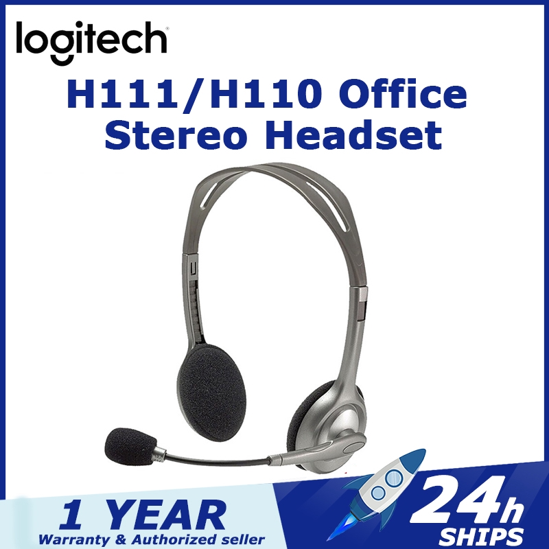 logitech wired 3.5 mm headset with microphone