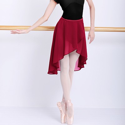 asymmetrical chiffon skirt