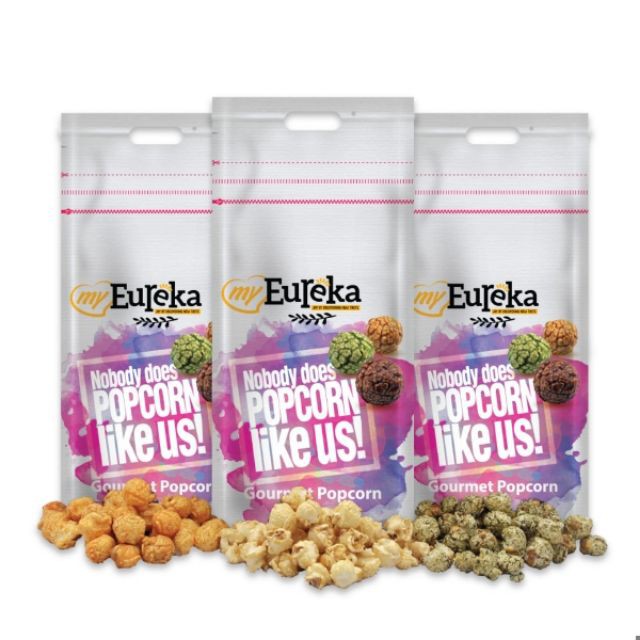 Shop Malaysia Eureka Popcorn Snack Halal Certificate Aluminium Value Zip Pack 140 180gram Shopee Singapore