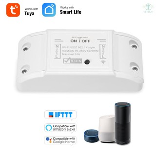 (Use video) Tuya WiFi Smart Switch 10A/2200W Wireless Remote Switch Timer