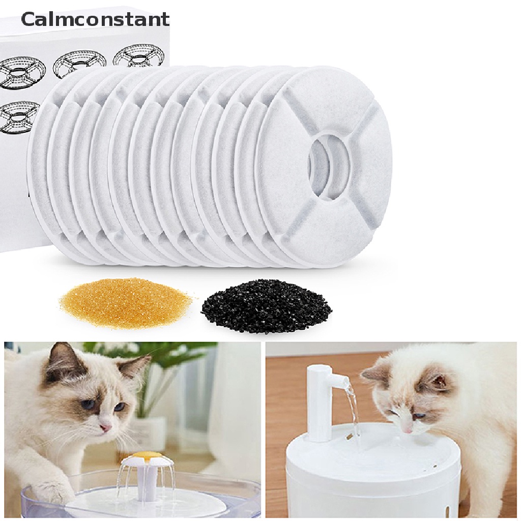 Ca> Cat Water Fountain Replacement Activated Carbon Filter For Replaced Filters Flower For Pet Dog Round Drinking Fountain Dispenser well