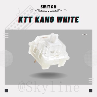 【In Stock】KTT Kang White Linear Switches (10/30-Pack) (Stock/Lubed)  KTT kang white V3 Latest Version 2022 For Mechanical Gaming Keyboards - Linear 3 Pins PC House KTT Kang White