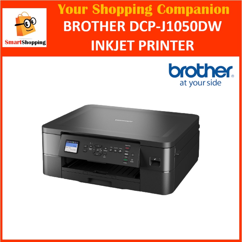 Brother DCPJ1050DW J1050 Inkjet Printer Stylish and Compact Multifunction colour A4 wireless