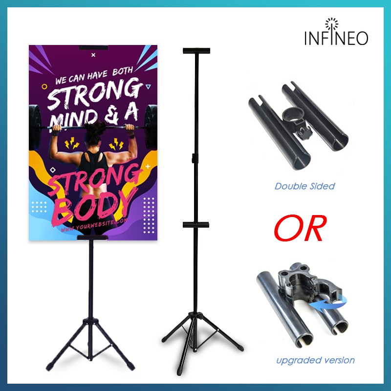 infineo tripod bunting banner stand double sided dua sisi poster stand ...