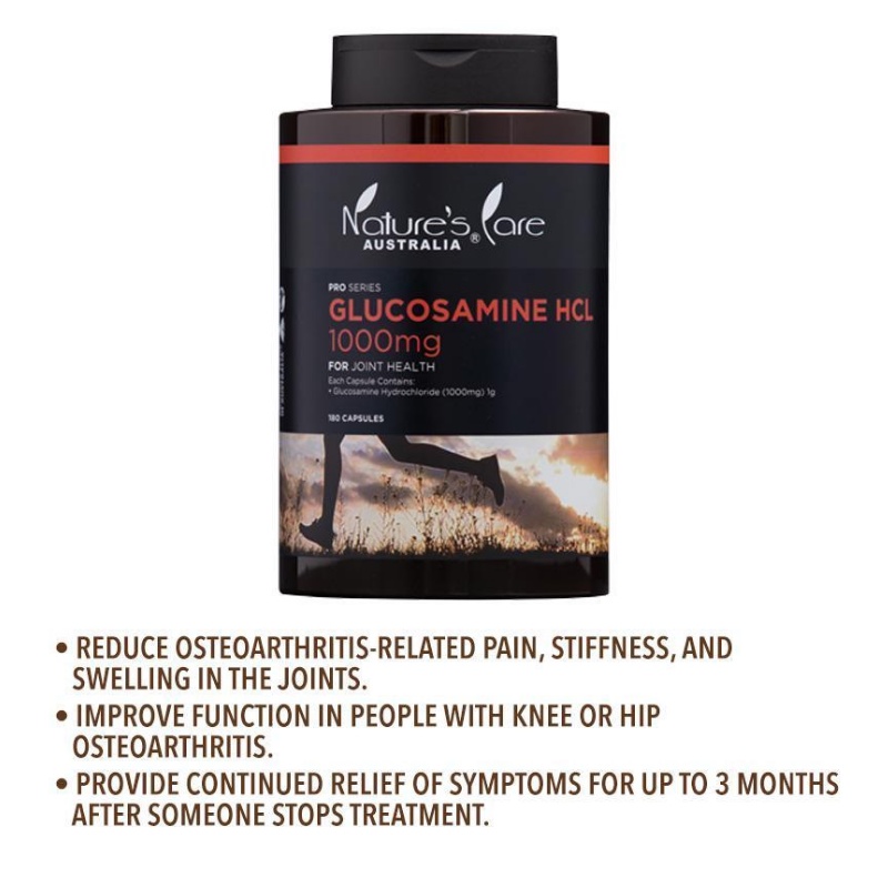 Nature's Care Pro Glucosamine HCL 1000mg 180 Capsules for Maintaining