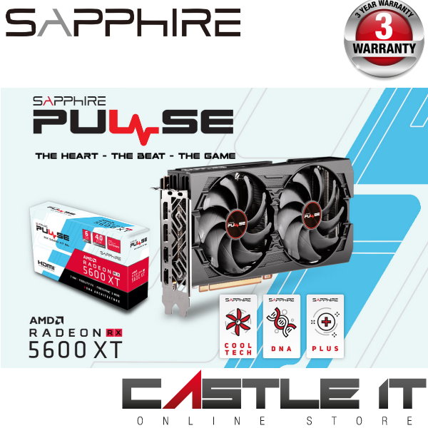 Sapphire Pulse Radeon Rx 5600 Xt Be 6gb Gddr6 Dual Hdmi Dual Dp Oc W Bp Uefi Lite 05 g Shopee Singapore