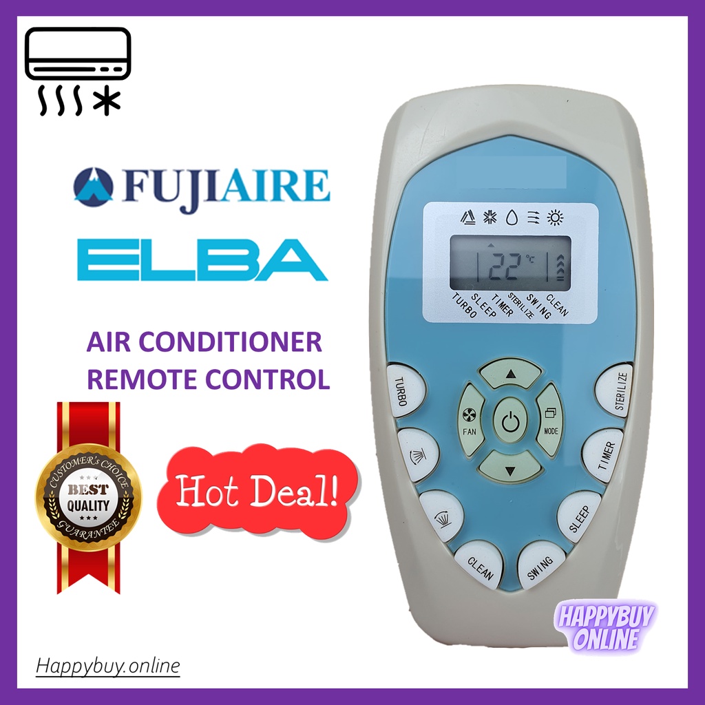 Shop Malaysia Elba Furejiaire Air Cond Aircond Air Conditioner Remote Control Shopee Singapore