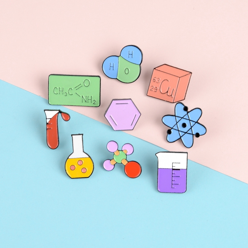 Cartoon Cute Chemistry Brooch Beaker Pin Alloy Drop Brooch High-grade Badge  Brooch | Shopee Singapore
