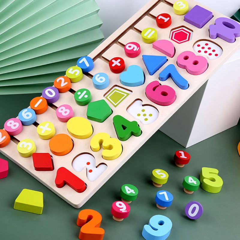 wooden math toys