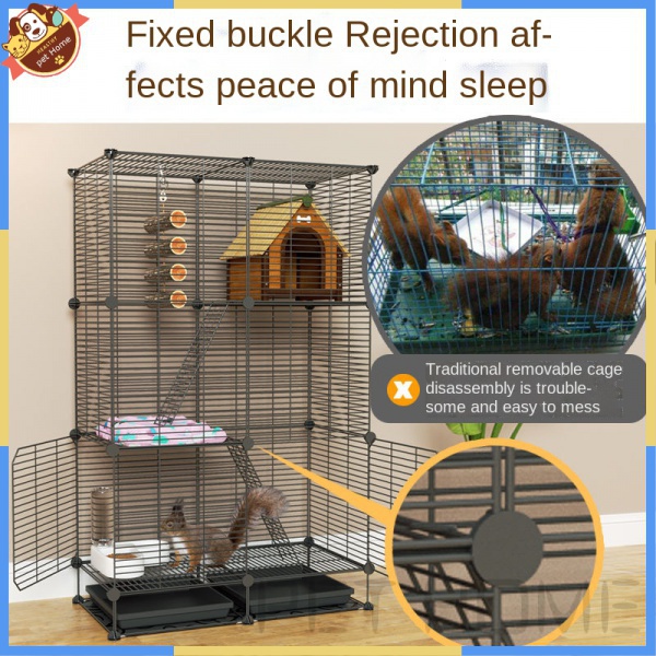 Chinchilla Cage Pet Supplies Squirrel Cage Squirrel Cage Threetier