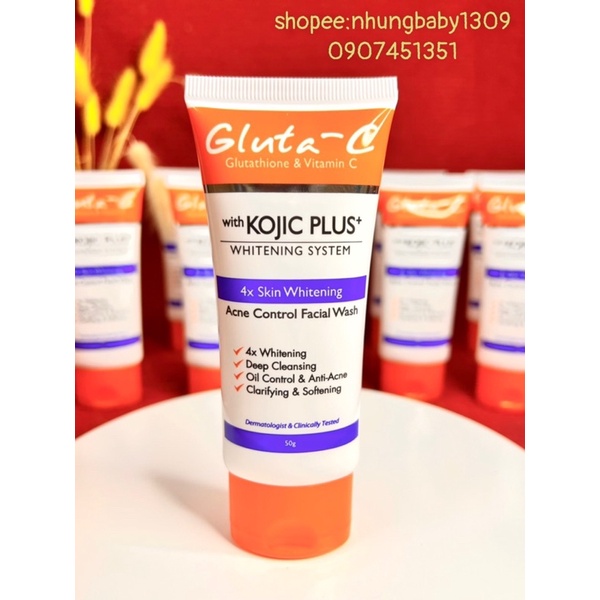 Gluta-c Kojic Plus Brightens Skin Cleanser (50g) | Shopee Singapore