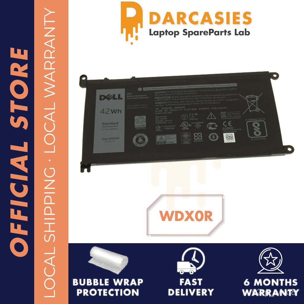 Dell Inspiron 15 5568 5468 7560 5567 13 7368 Vostro 5468 Wdx0r T2jx4 Original Replacement Battery Sk0a Shopee Singapore