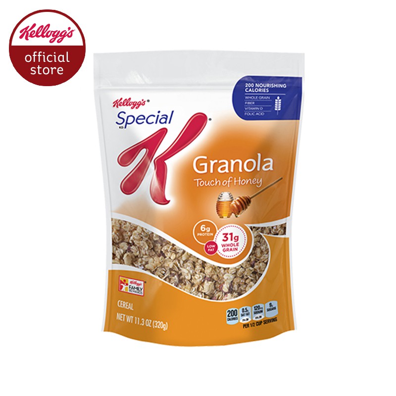 Kellogg's Special K Low Fat Granola Breakfast Cereal (320g) Shopee