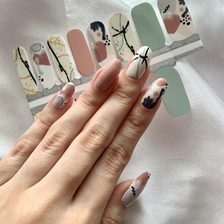 Nail 'Em Up - Abstract Art Nail Wrap/ Nail Polish Strips/ Nail Stickers |  Shopee Singapore