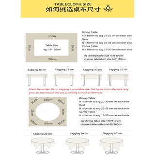 PVC Round Tablecloth Waterproof Oilproof Wipeable Restaurant Cafe Dining Table Cloth Home Decoration #6