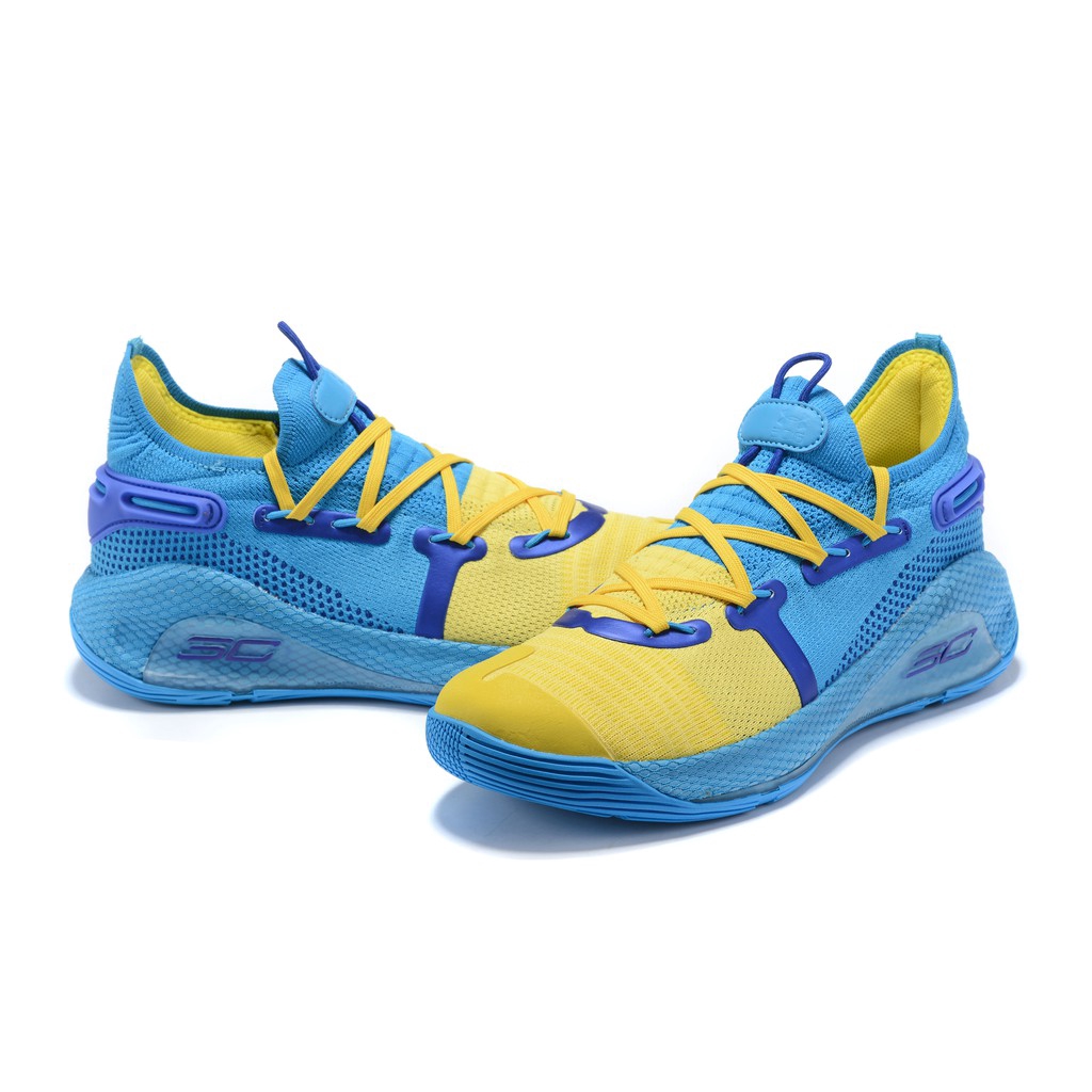curry 6 blue and yellow