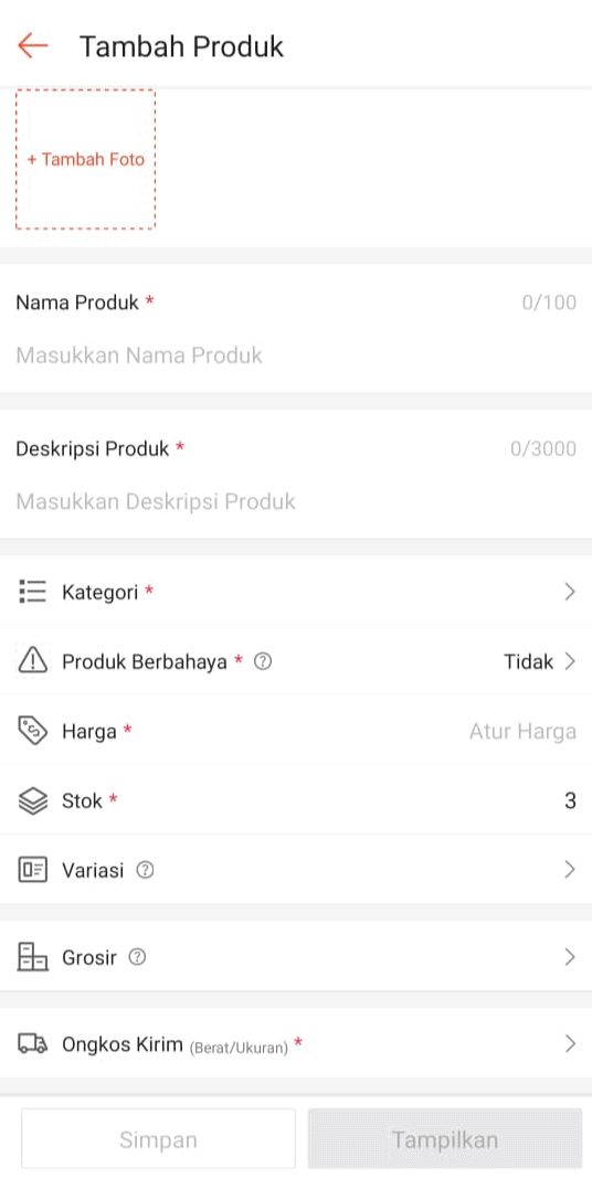 Ongkos Kirim Pusat Edukasi Penjual Indonesia