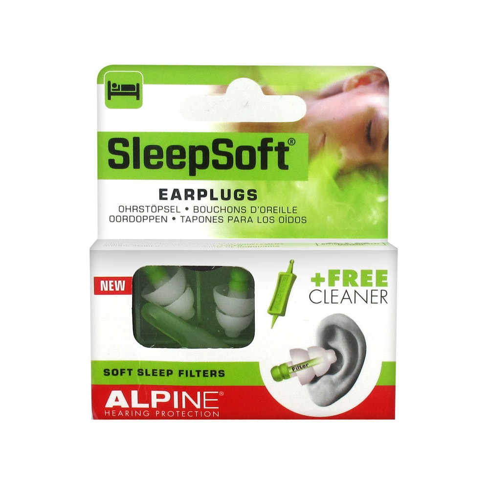 Alpine Hearing Protection SleepSoft Earplugs + 1 Cleaner Shopee Singapore