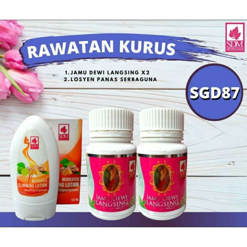 Jamu Dewi Langsing Sdm Set Kurus Shopee Singapore
