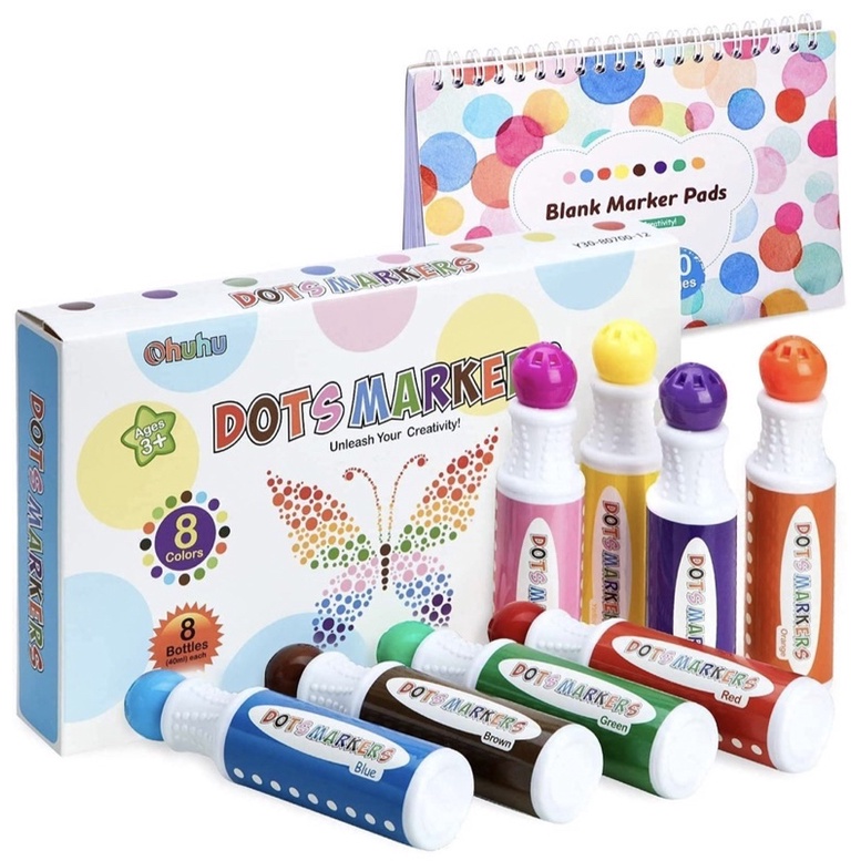 Ohuhu Dot Markers Kit, 8 Colors Paint Marker (40 Ml, 1.41 Oz.) Shopee