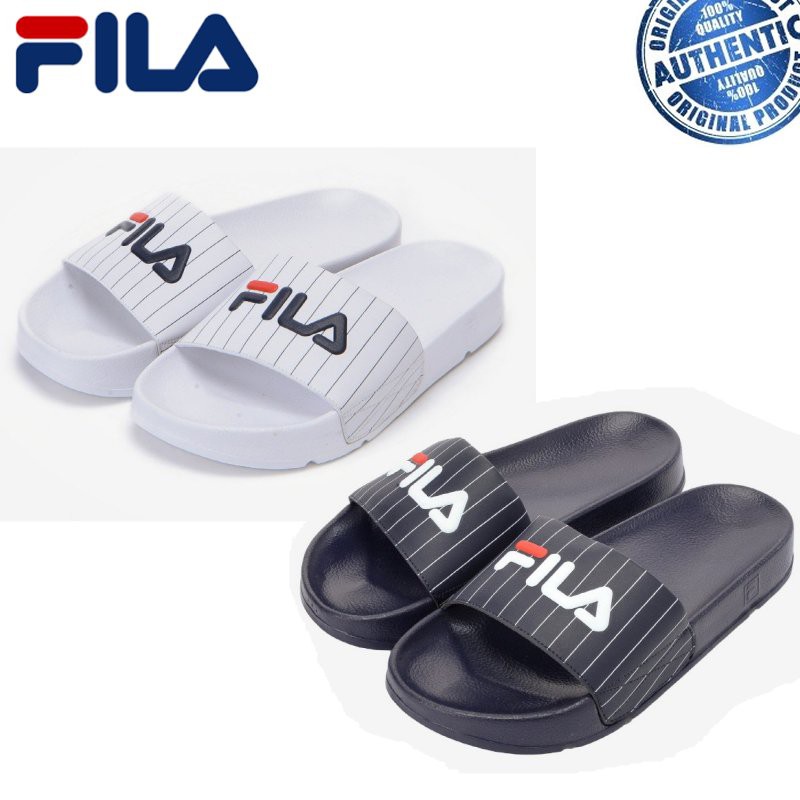 fila slippers white